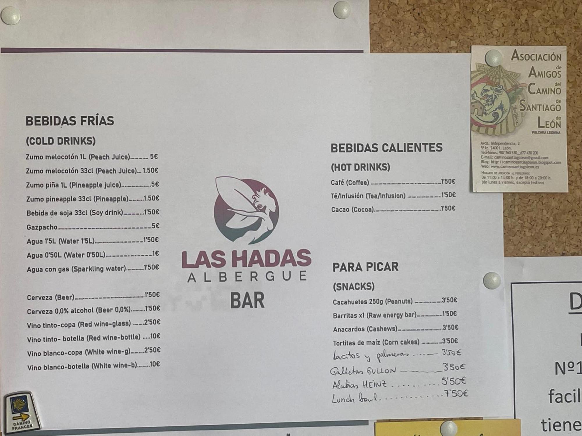 Las Hadas Albergue -Solo Para Peregrinos - Vegano -Bar Reliegos Buitenkant foto
